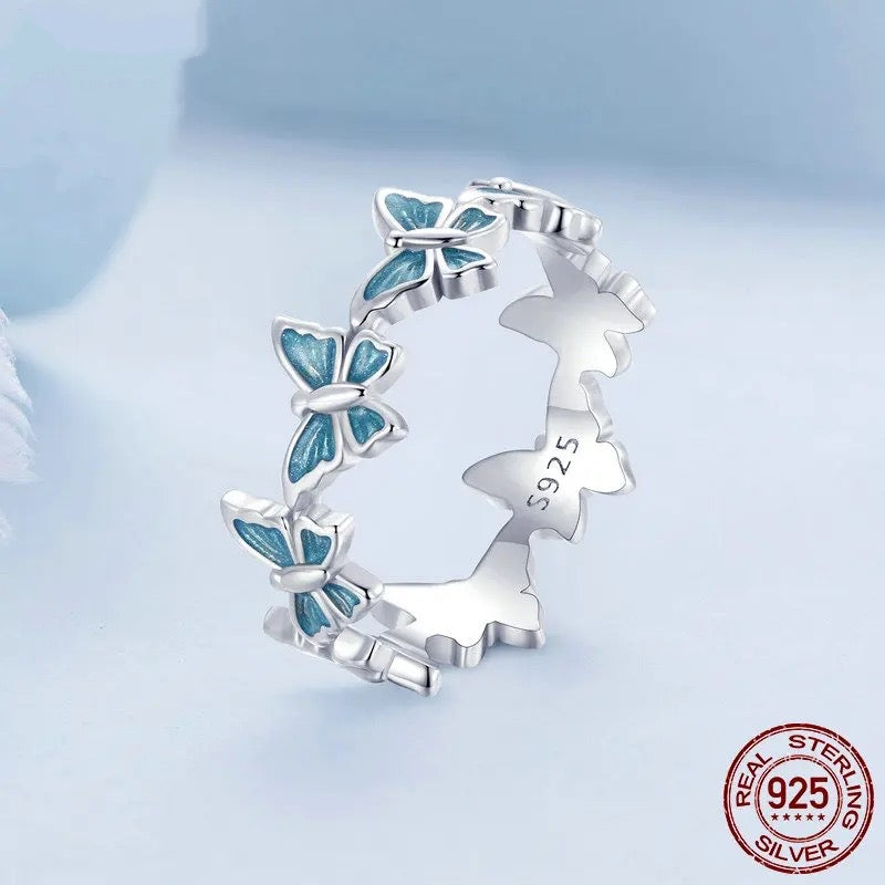 SHE JOY Butterfly Ring & Earrings