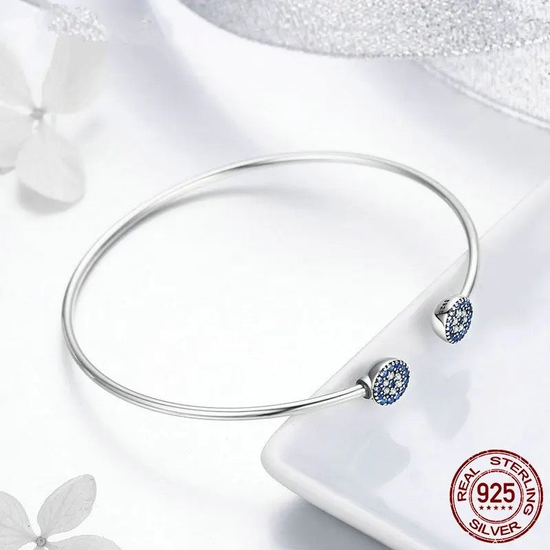 SHE JOY Blue Zircon Lucky Eyes Bracelet