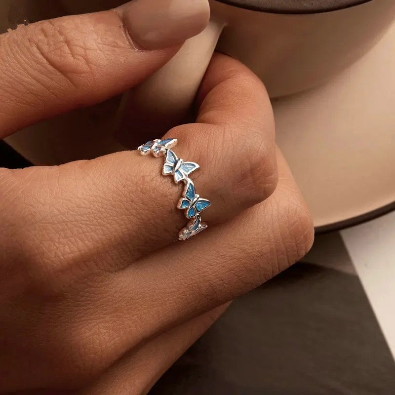 SHE JOY Butterfly Ring & Earrings
