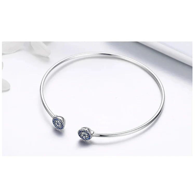 SHE JOY Blue Zircon Lucky Eyes Bracelet