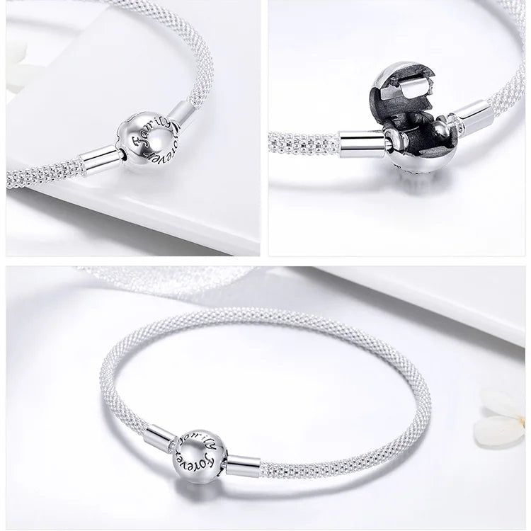 SHE JOY Classic Love Forever Snake Chain Bracelets