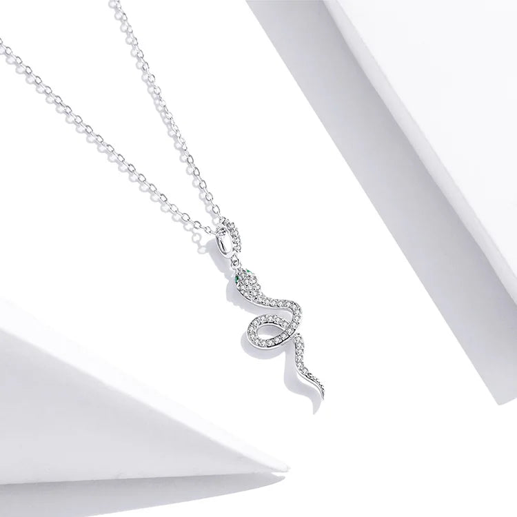 SHE JOY Zircon Snake Earrings Ring Necklace