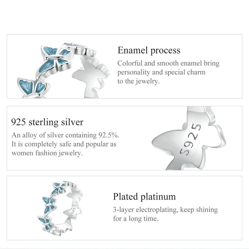 SHE JOY Butterfly Ring & Earrings