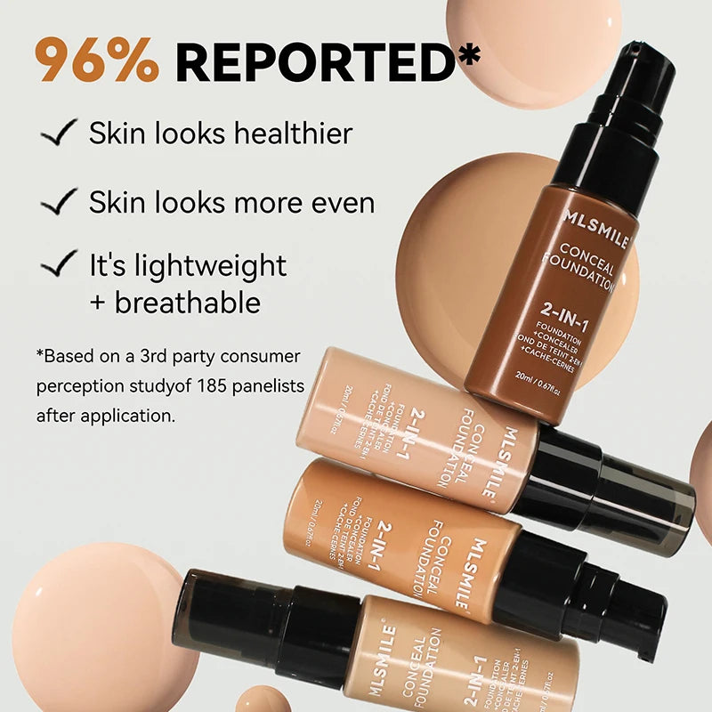 Sexy Foundation Cream Oil-Control Waterproof Lasting Concealer Liquid