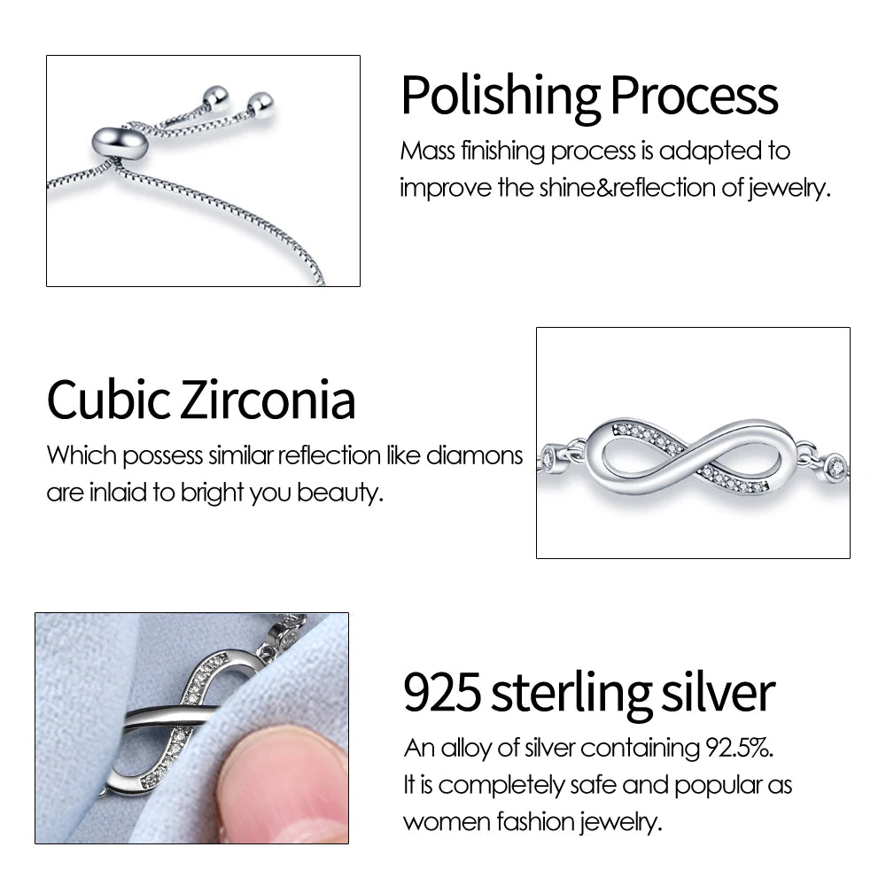 SHE JOY Zircon Bracelet Infinite