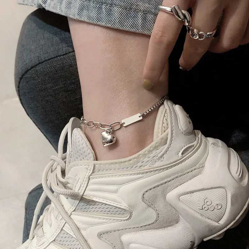SHE JOY Love Anklet Fashion Simple Charm