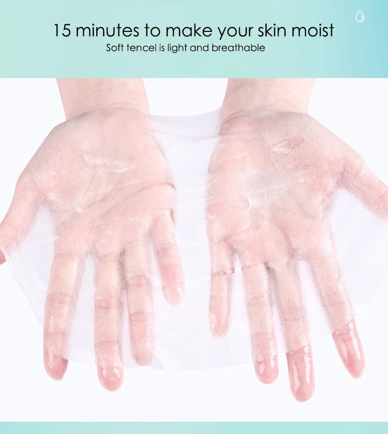 20pcs Hyaluronic Acid Collagen Face Mask skincare Moisturizing