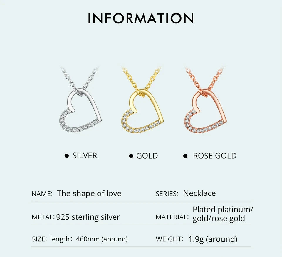 SHE JOY The Shape Of Love Necklace