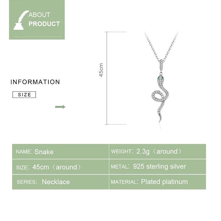 SHE JOY Zircon Snake Earrings Ring Necklace