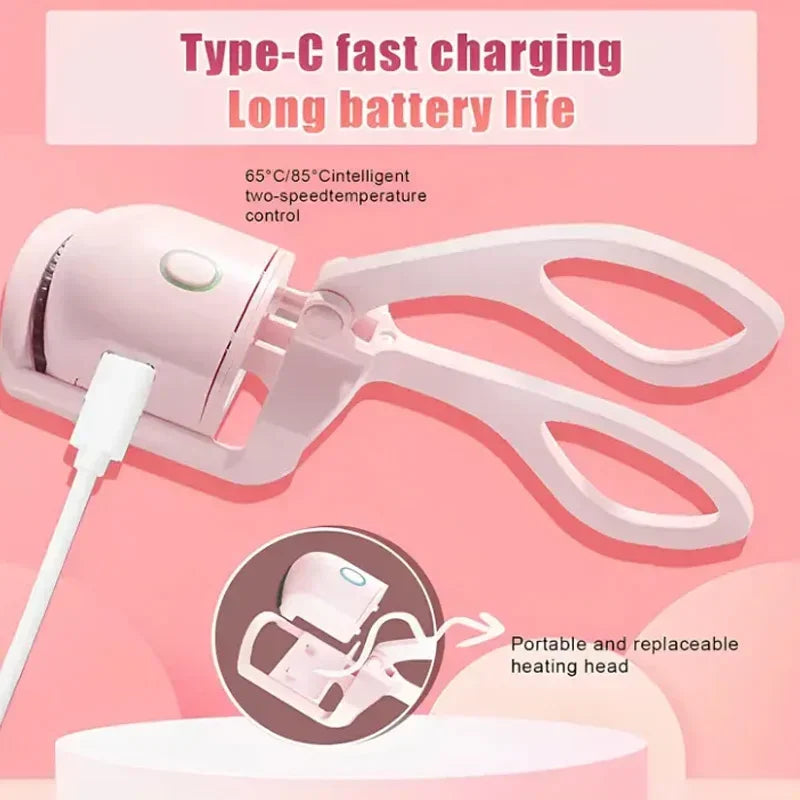SHE JOY Electric Eyelash Curler USB Charging Model Fast Heating