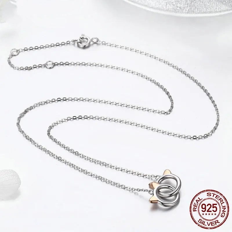 SHE JOY Necklace Star/Heart/Cat Pendant