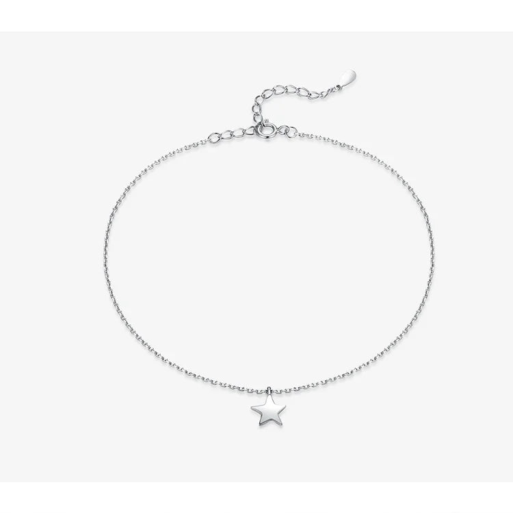 SHE JOY  925 Sterling Silver Bracelet for Foot