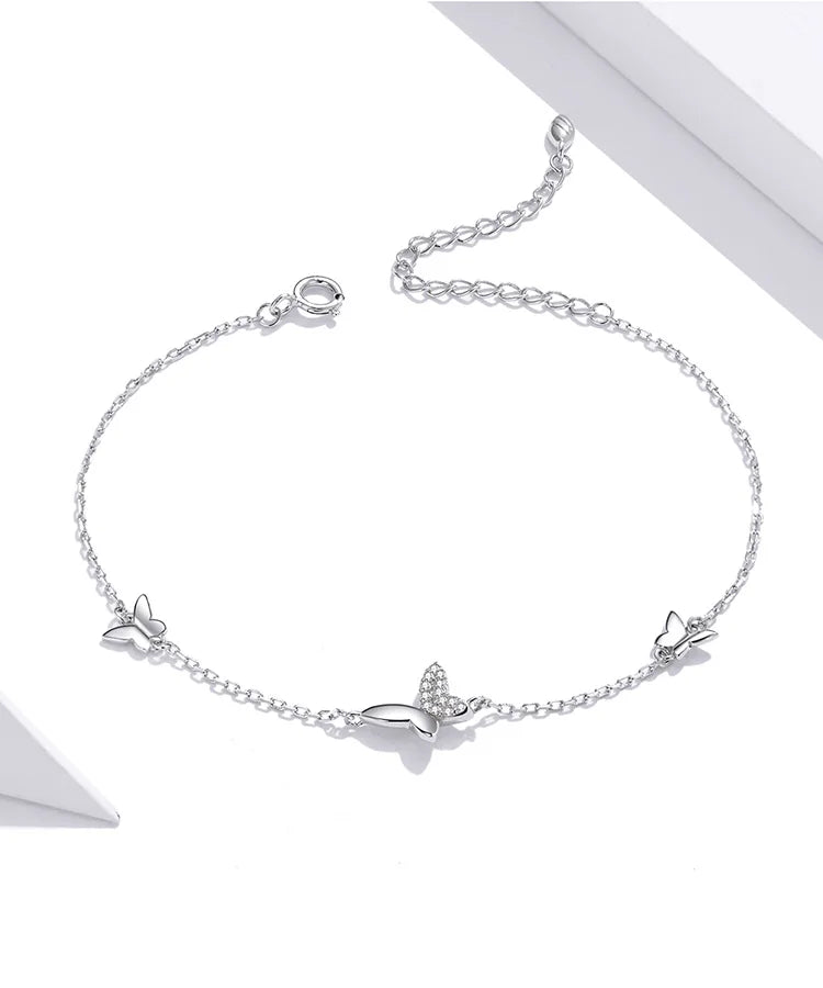 SHE JOY  Flying Butterfly Bracelet Lobster