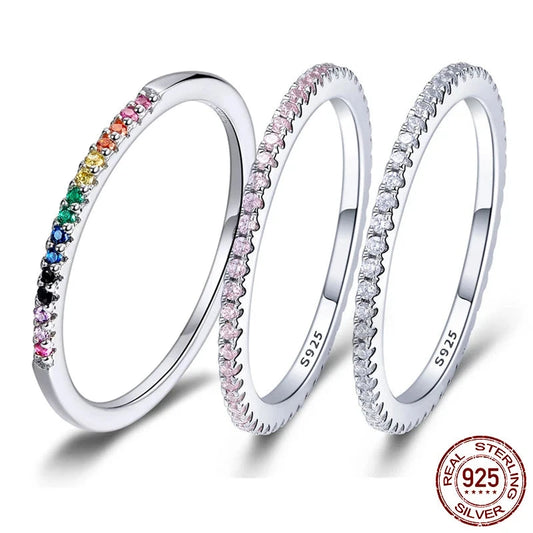 SHE JOY  Ring 925 Sterling Silver /zircon