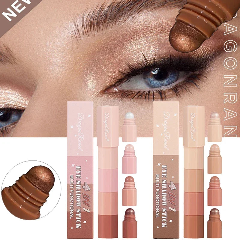 SHE JOY Brown Mini Eye Shadow Stick 4 In 1