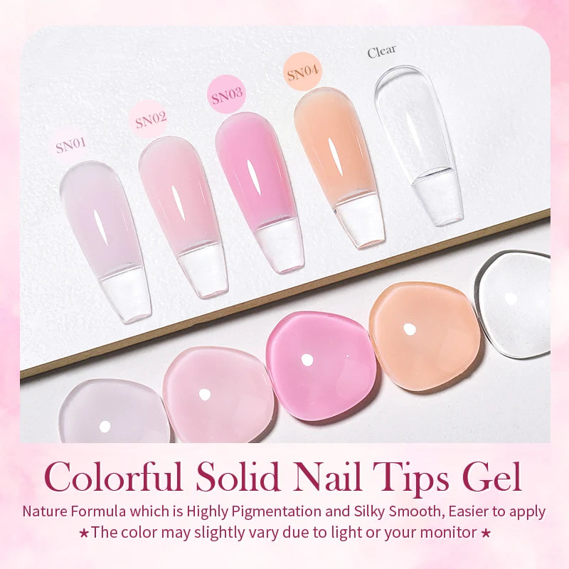 Solid Nail Tips Gel 5g  UV LED Function Gel