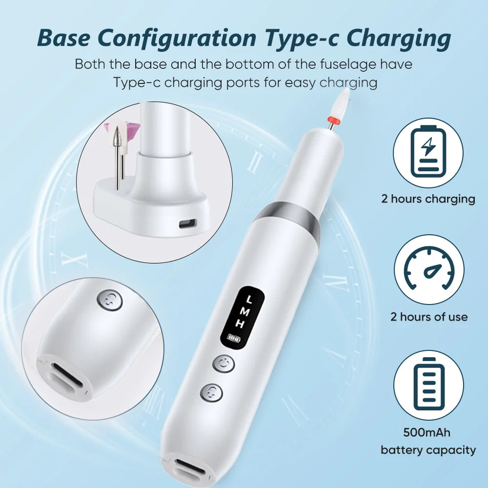 Beauty Electric Nail Polisher Drill Bits Professional Nails
