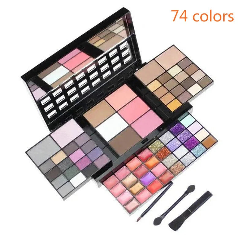 40/74/78 Colors Glitter Eyeshadow Palette Matte Waterproof