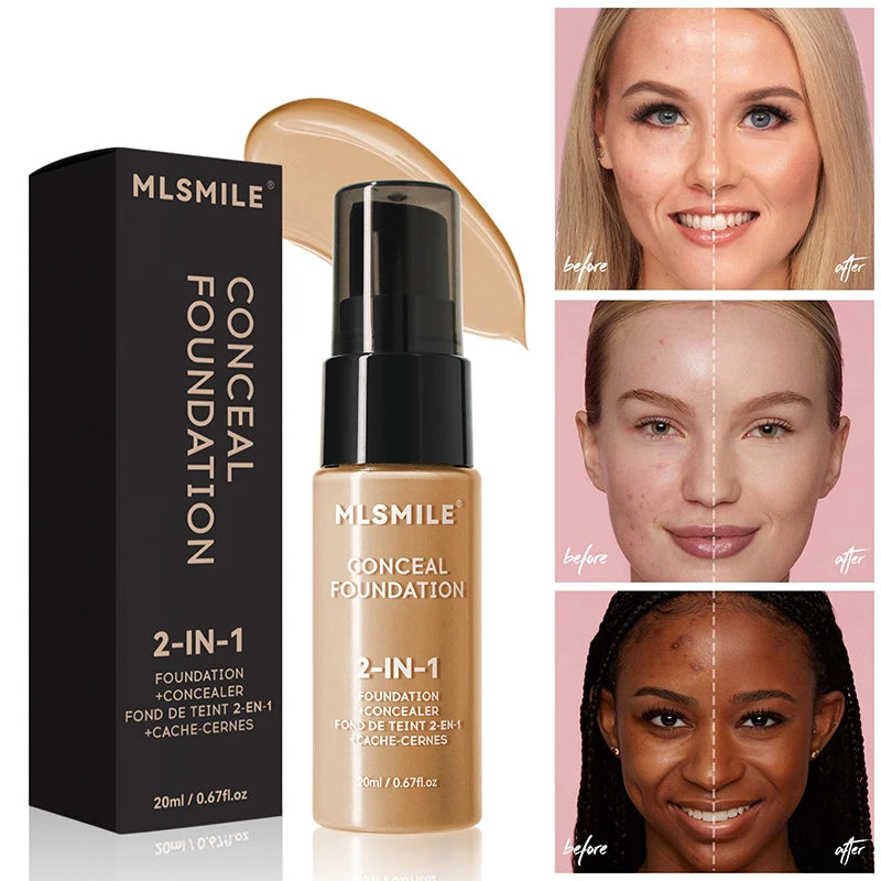 Sexy Foundation Cream Oil-Control  Waterproof Lasting Concealer Liquid