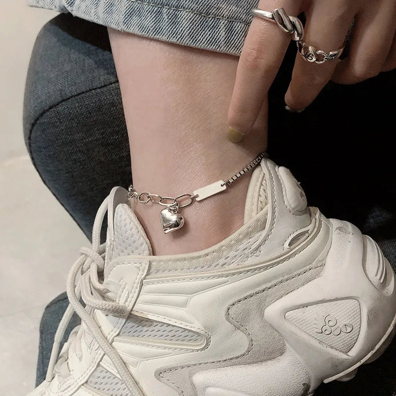 SHE JOY   Love Anklet Fashion Simple Charm