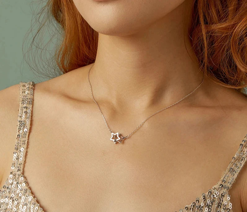 SHE JOY Necklace Star/Heart/Cat Pendant