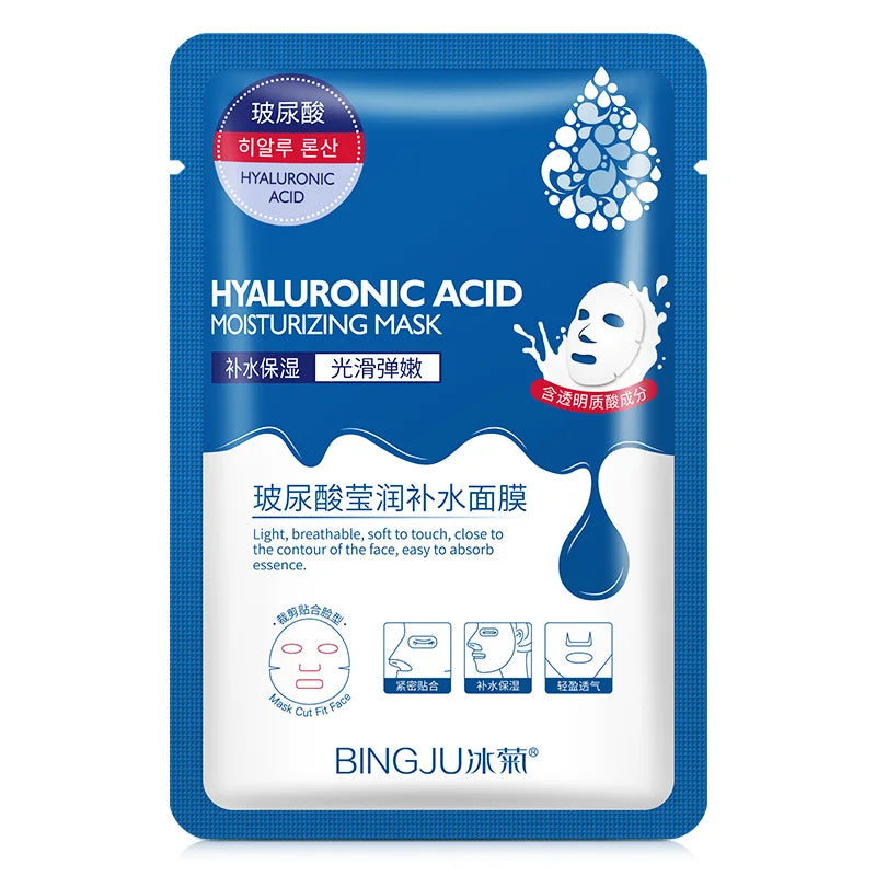 20pcs Hyaluronic Acid Collagen Face Mask skincare Moisturizing
