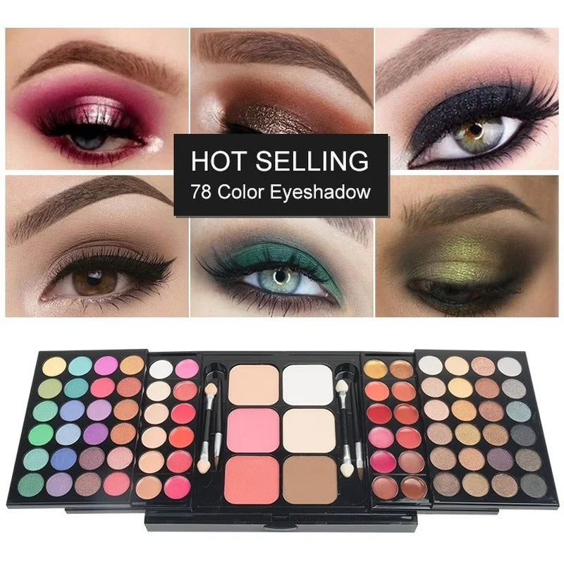 40/74/78 Colors Glitter Eyeshadow Palette Matte Waterproof