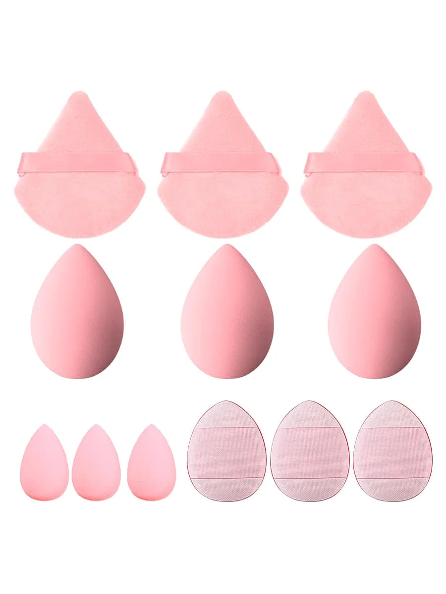 12Pcs Triangle Puff Giant Soft Eye/Base Makeup Egg