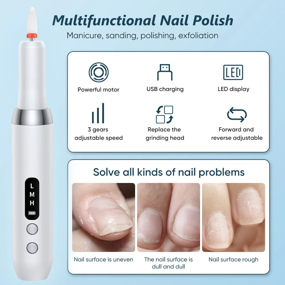 Beauty Electric Nail Polisher Drill Bits Professional Nails