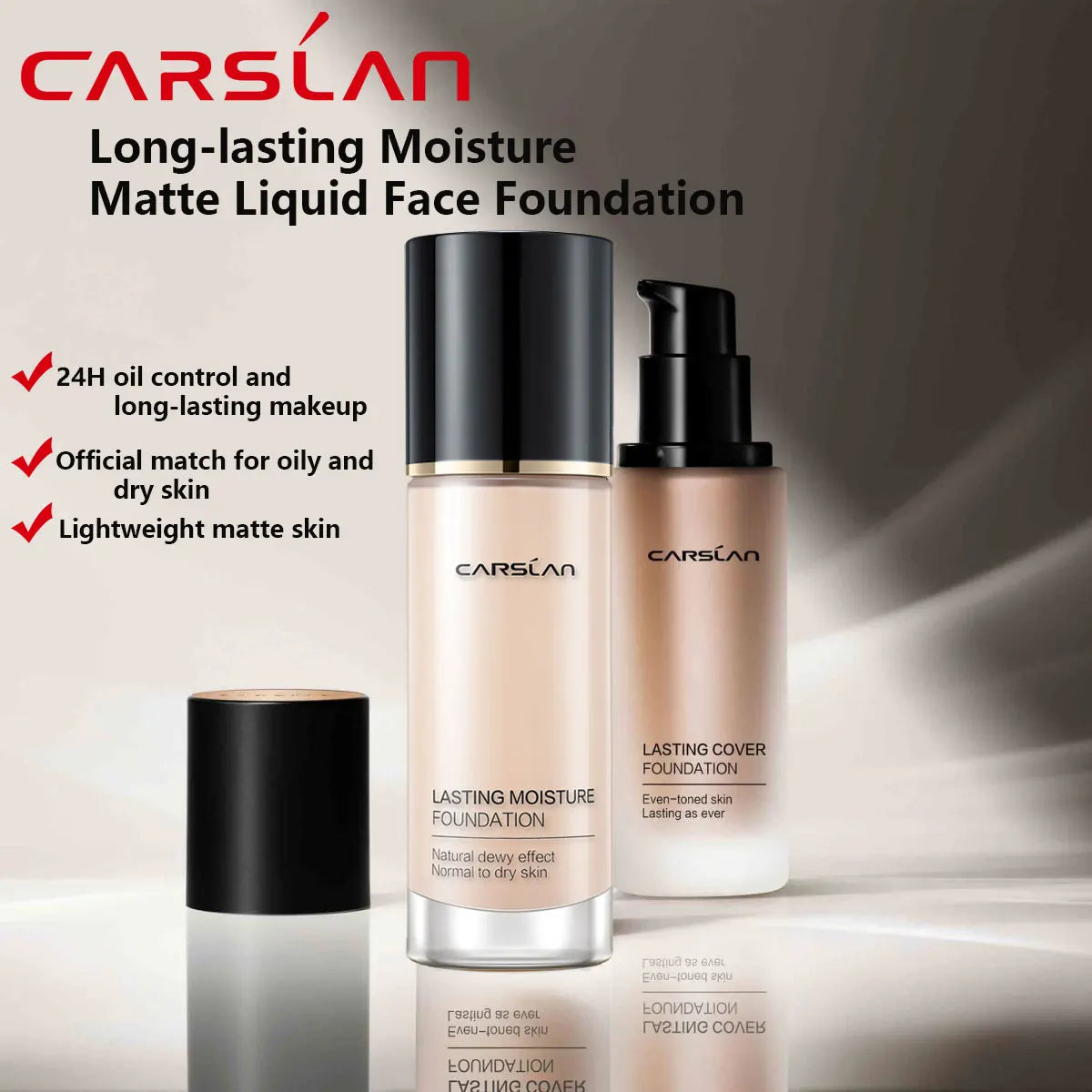 Long-lasting Moisture Matte Liquid Foundation 24H