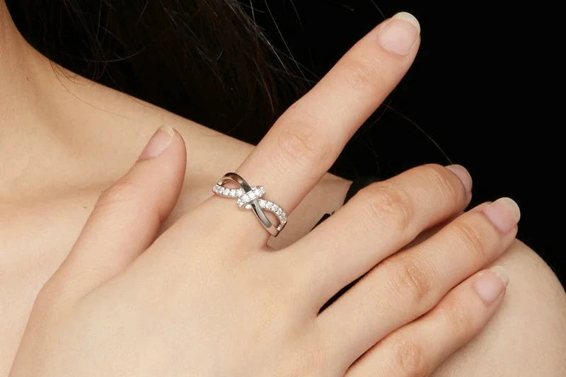 SHE JOY  Ring 925 Sterling Silver Trendy